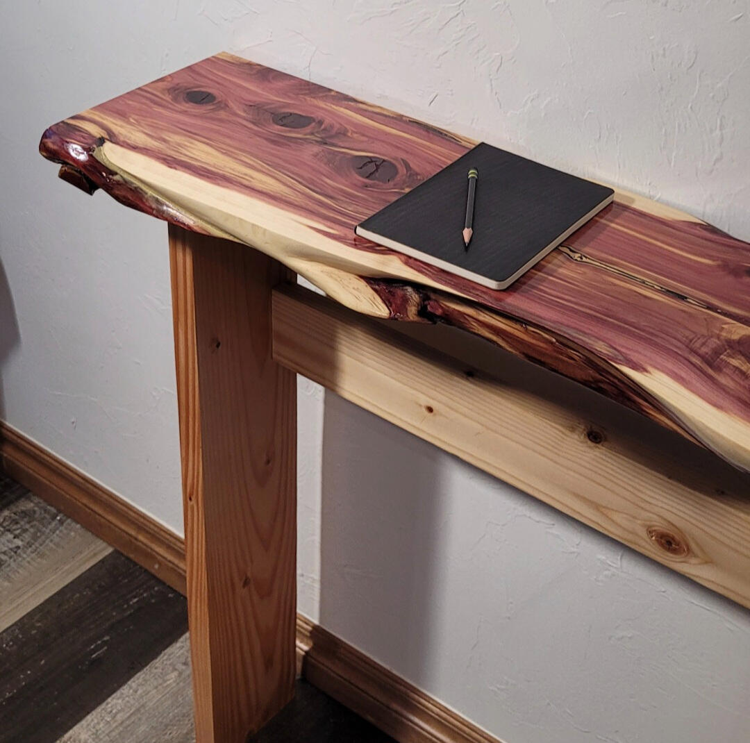 Handcrafted Red Cedar End Table